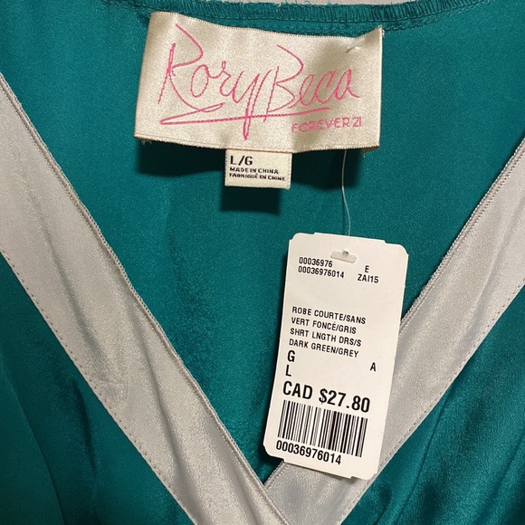 Forever 21 x Rory Beca silky dress size L NWT - Picture 7 of 7